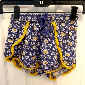 Matilda Jane elastic waist band floral print shorts. Girls size 12